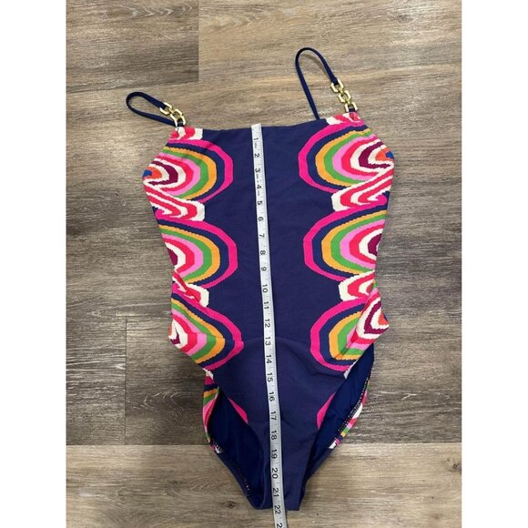 Trina Turk Rainbow Swirl Flattering‎ One Piece Swimsuit Sz 6 - Picture 7 of 7